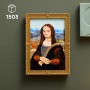 LEGO Art Mona Lisa Cuadro Famoso de Leonardo da Vinci, Decoración del Hogar para Salón y Dormitorio, Maqueta de Construcción