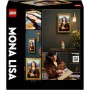 LEGO Art Mona Lisa Cuadro Famoso de Leonardo da Vinci, Decoración del Hogar para Salón y Dormitorio, Maqueta de Construcción
