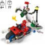LEGO Marvel Persecución en Moto: Spider-Man vs. Doc Ock, Juguete de Construcción con Cañones y Aracnoblásteres, Moto de Spidey,