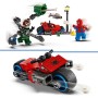 LEGO Marvel Persecución en Moto: Spider-Man vs. Doc Ock, Juguete de Construcción con Cañones y Aracnoblásteres, Moto de Spidey,