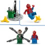 LEGO Marvel Persecución en Moto: Spider-Man vs. Doc Ock, Juguete de Construcción con Cañones y Aracnoblásteres, Moto de Spidey,