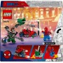 LEGO Marvel Persecución en Moto: Spider-Man vs. Doc Ock, Juguete de Construcción con Cañones y Aracnoblásteres, Moto de Spidey,