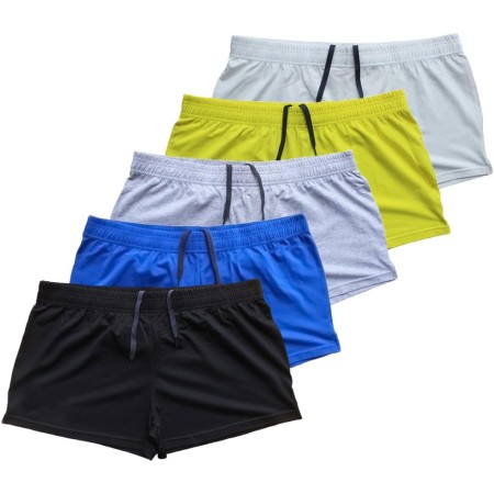 Muscle Alive Hombres Gimnasio Culturismo Rutina de Ejercicio Men Pantalones Cortos Algodón