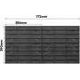 Juego de 84 cajas apilables y 6 estantes de pared de 39 x 38 cm y portaherramientas | Pared perforada para un almacenamiento