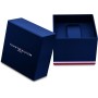 Tommy Hilfiger Reloj Analógico Multifuncional de Cuarzo para Hombres con Correa de Silicona, Acero Inoxidable o Cuero,