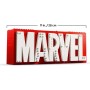 LEGO Marvel: Logotipo MARVEL y Minifiguras de Vengadores Capitán América, Hulk, Thor, Iron-Man y Viuda Negra, Maqueta 3D de