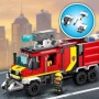 LEGO City Unidad Móvil de Control de Incendios, Camión de Bomberos de Juguete, Drones y 3 Minifiguras, Vehículos de Emergencia