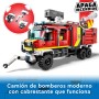 LEGO City Unidad Móvil de Control de Incendios, Camión de Bomberos de Juguete, Drones y 3 Minifiguras, Vehículos de Emergencia