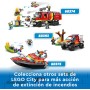 LEGO City Unidad Móvil de Control de Incendios, Camión de Bomberos de Juguete, Drones y 3 Minifiguras, Vehículos de Emergencia