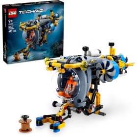 LEGO Technic Submarino de Aguas Profundas de Juguete de Construcción, Vehículo de Exploración del Mundo Marino, Regalo