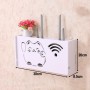 Honseadek Caja de almacenamiento, caja de almacenamiento para enrutador WiFi, estante de almacenamiento de pared, enrutador