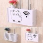Honseadek Caja de almacenamiento, caja de almacenamiento para enrutador WiFi, estante de almacenamiento de pared, enrutador