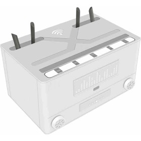 Router Rack Caja WiFi Material ABS Diseño de Orificio de Salida de Gran Diámetro Gran Capacidad Multifunción Caja Ocultar Router