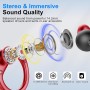 Wireless Sports Headphones Bluetooth 5.4, 75H Autonomy, HD Mic, HiFi Stereo, Noise Cancelling ENC, IP7 Waterproof, Blue
