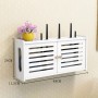 Jonikuper Router inalámbrico, caja de almacenamiento, caja de almacenamiento WiFi de montaje en pared, decoración de pared,