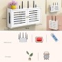 Jonikuper Router inalámbrico, caja de almacenamiento, caja de almacenamiento WiFi de montaje en pared, decoración de pared,