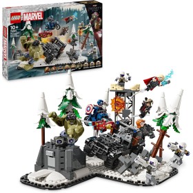 LEGO Marvel Vengadores Reunidos: Era de Ultrón Juguete de Construcción con 8 Minifiguras Inc. Thor, Hulk, Capitán América, Iron