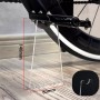 Sleek Design - Soporte acrílico para bicicleta, 2 unidades, solución perfecta para soporte de pies en cualquier lugar que lo