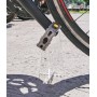 Sleek Design - Soporte acrílico para bicicleta, 2 unidades, solución perfecta para soporte de pies en cualquier lugar que lo