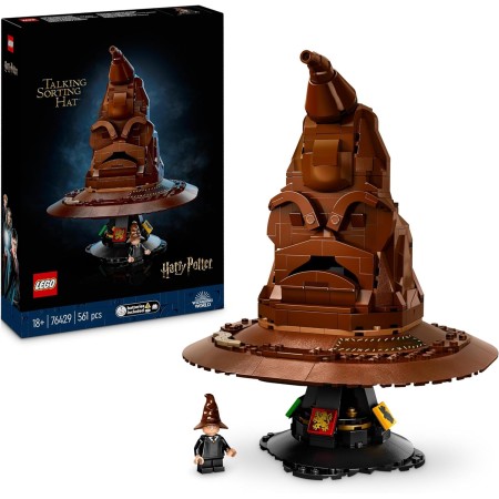 LEGO Harry Potter Sombrero Seleccionador Parlante con 31 Sonidos Aleatorios, Regalo por el Día de la Madre para Mamás Fans de