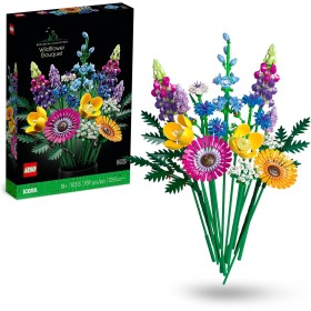 LEGO Botanical Ramo de Flores Silvestres Artificiales, Regalo para el Día de la Madre, Manualidades y Maquetas para Construir