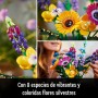 LEGO Botanical Ramo de Flores Silvestres Artificiales, Regalo para el Día de la Madre, Manualidades y Maquetas para Construir