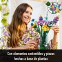LEGO Botanical Ramo de Flores Silvestres Artificiales, Regalo para el Día de la Madre, Manualidades y Maquetas para Construir