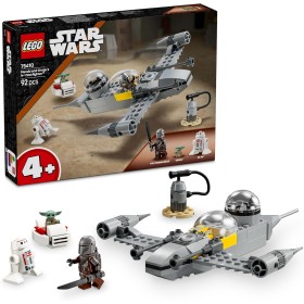 LEGO Star Wars 75410 Caza Estelar N-1 de Mando y Grogu Maqueta de Juguete con Figuras del Mandaloriano, Baby Yoda y R5-D4, Set