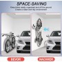 Soporte de pared giratorio para bicicleta, soporte de pared vertical para garaje Tuhause apartamento, orientable lateralmente