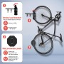 Soporte de pared giratorio para bicicleta, soporte de pared vertical para garaje Tuhause apartamento, orientable lateralmente