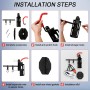 Soporte de pared giratorio para bicicleta, soporte de pared vertical para garaje Tuhause apartamento, orientable lateralmente