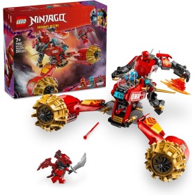 LEGO Ninjago Moto-Meca de la Tormenta de Kai Juguete de Construcción, Juego Ninja con Moto y 3 Minifiguras, Figura Articulada