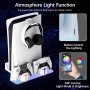 Hosanwell Soporte de Pared para PS5 con Estación de Carga, Compatible con PS5/PS5 Slim Disc & Digital Versión, Estación de Carga