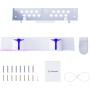 Hosanwell Soporte de Pared para PS5 con Estación de Carga, Compatible con PS5/PS5 Slim Disc & Digital Versión, Estación de Carga