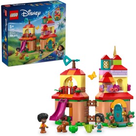 LEGO | Disney Mini Casa de Encanto de la Familia Madrigal de Juguete, Maqueta con 2 Micro Muñecos de Mirabel y Antonio, Figura