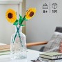 LEGO Botanical Girasoles Kit de Maqueta de Flores Artificiales Amarillas, Regalo del Día de la Madre y para Niñas y Niños de 8+