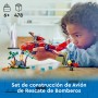 LEGO City Avión de Rescate de Bomberos de Juguete, Regalo de Cumpleaños para Niños y Niñas de 6 Años o Más, Juego de