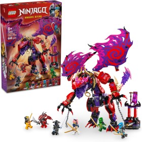 LEGO Ninjago Dragón del Caos: Colmillo Tronador Juguete de Construcción, Juego de Combate con 6 Minifiguras con Armas Ninja,