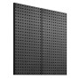 VEVOR Paneles Perforados de Metal de 609,6 x 304,8 x 19 mm 2 Paneles, Organizador de Pared de Acero Resistente, para Sala de