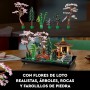 LEGO 10315 Icons Jardín Meditativo, Jardín Zen Botánico para Adultos con Flores de Loto, Regalo para el Día de la Madre,