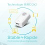 TP-Link Powerline de 2000 Mbps con 2 puertos Gigabit Ethernet y enchufe integrado, 2 kits Powerline - La solución perfecta para