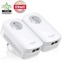 TP-Link Powerline de 2000 Mbps con 2 puertos Gigabit Ethernet y enchufe integrado, 2 kits Powerline - La solución perfecta para