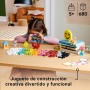 LEGO Classic Caja Feliz Creativa de Ladrillos de Colores Surtidos, Set para Construir Animales de Juguete, Figura de Pájaro,