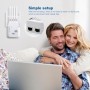 Amplificador de Señal WiFi para Hogar/Oficina, Repetidor WiFi Doble Banda 1200Mbps, 5GHz & 2,4GHz, Modo Repetidor/Router/Ap