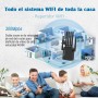 Repetidor WiFi, 300Mbps WiFi Extender Largo Alcance, Amplificador señal WiFi con 6Antenas de Alta Ganancia, Puerto LAN,