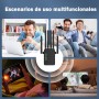 Repetidor WiFi, 300Mbps WiFi Extender Largo Alcance, Amplificador señal WiFi con 6Antenas de Alta Ganancia, Puerto LAN,