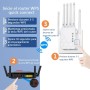 Repetidor WiFi, 300Mbps WiFi Extender Largo Alcance, Amplificador señal WiFi con 6Antenas de Alta Ganancia, Puerto LAN,