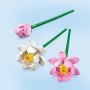 LEGO Botanical Flores de Loto Maquetas de Flores Artificiales, Regalo del Día de la Madre y Niñas y Niños de 8+ Años, 3 Modelos