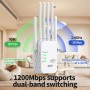 Repetidor WiFi, Potente Amplificador de Señal WiFi, 6 Antenas, 2 Puertos LAN, Modo WiFi Extender/Amplificador/Repetidor/Ap,