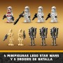 LEGO Star Wars Pack de Combate: Soldado Clon y Droide de Combate, Juguete Infantil, Moto Speeder de Juguete, Figura Tri-Droide y